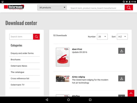 Ostermann android App screenshot 0